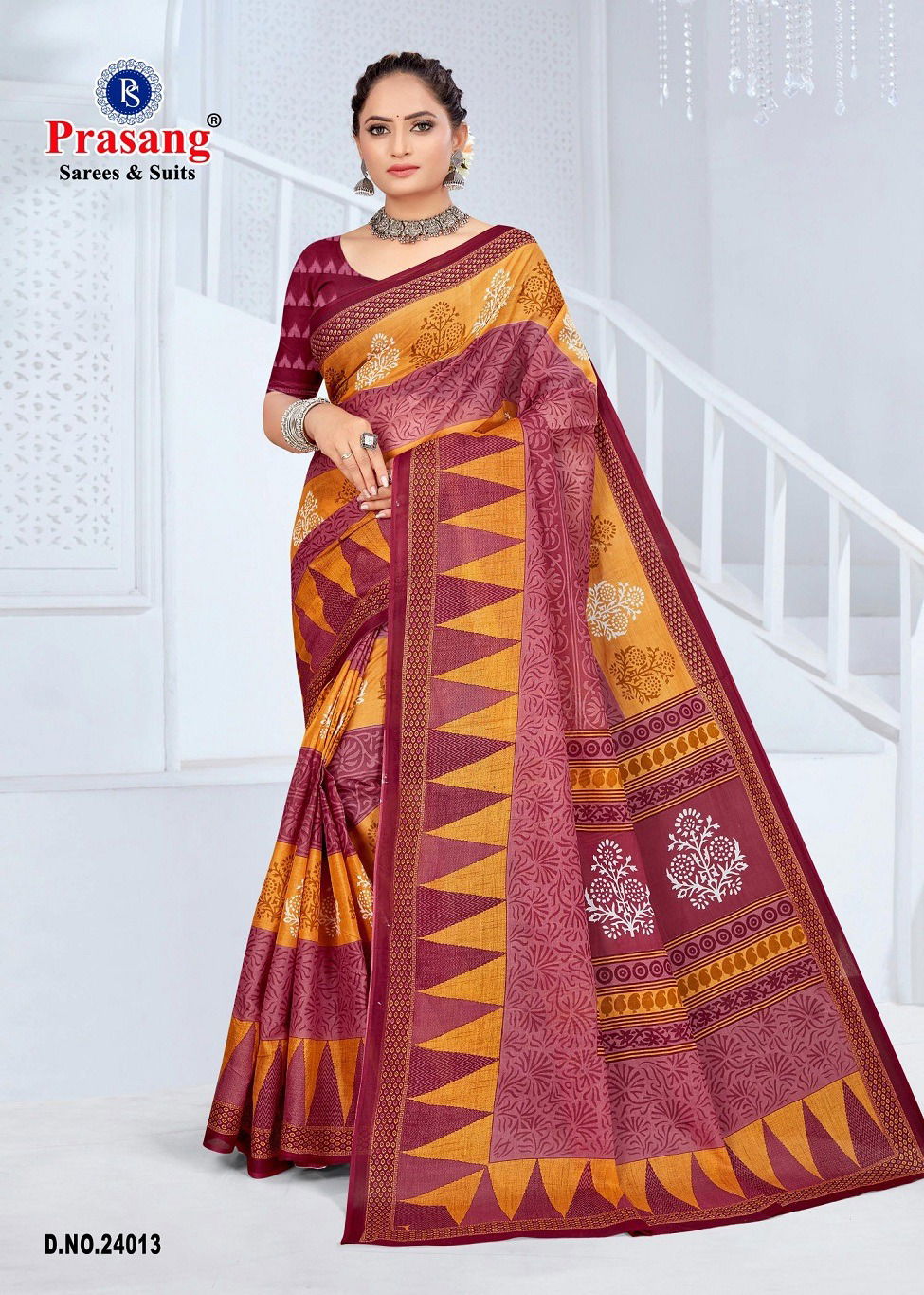 Prasang Suncity Vol 24 Cotton Printed Daily Wear Sarees Wholesale Online